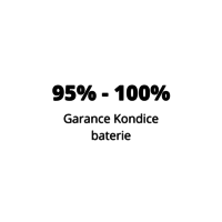 Garance kondice baterie. Co to znamená? Znamená to, že vybereme iPhone který má kondici baterie 95% a více. Tudíž