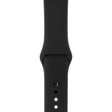 Apple Watch Series 3, 42mm vesmírně šedý hliník s černým sportovním řemínkem